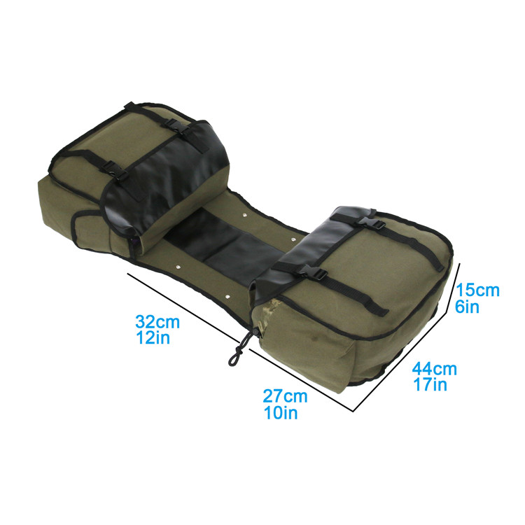 Canvas Leather Rear Saddlebag  - Motorcycle Gear Backpack recension och pris